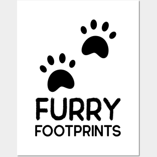 Furry Footprints Dog Hiking Posters and Art